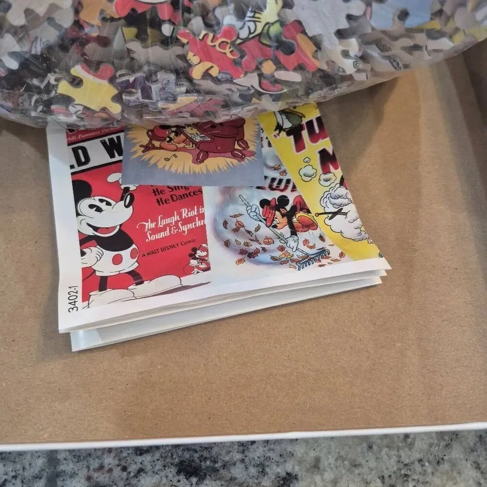 Ceaco Disney Mickey Mouse 3402-1 1500 pc Jigsaw Puzzle, USED, Box Damaged